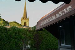 View from the rear of Connells Funeral Home Longford