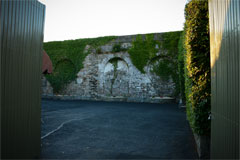 Entrance to parking area at Connells Funeral Home Longford